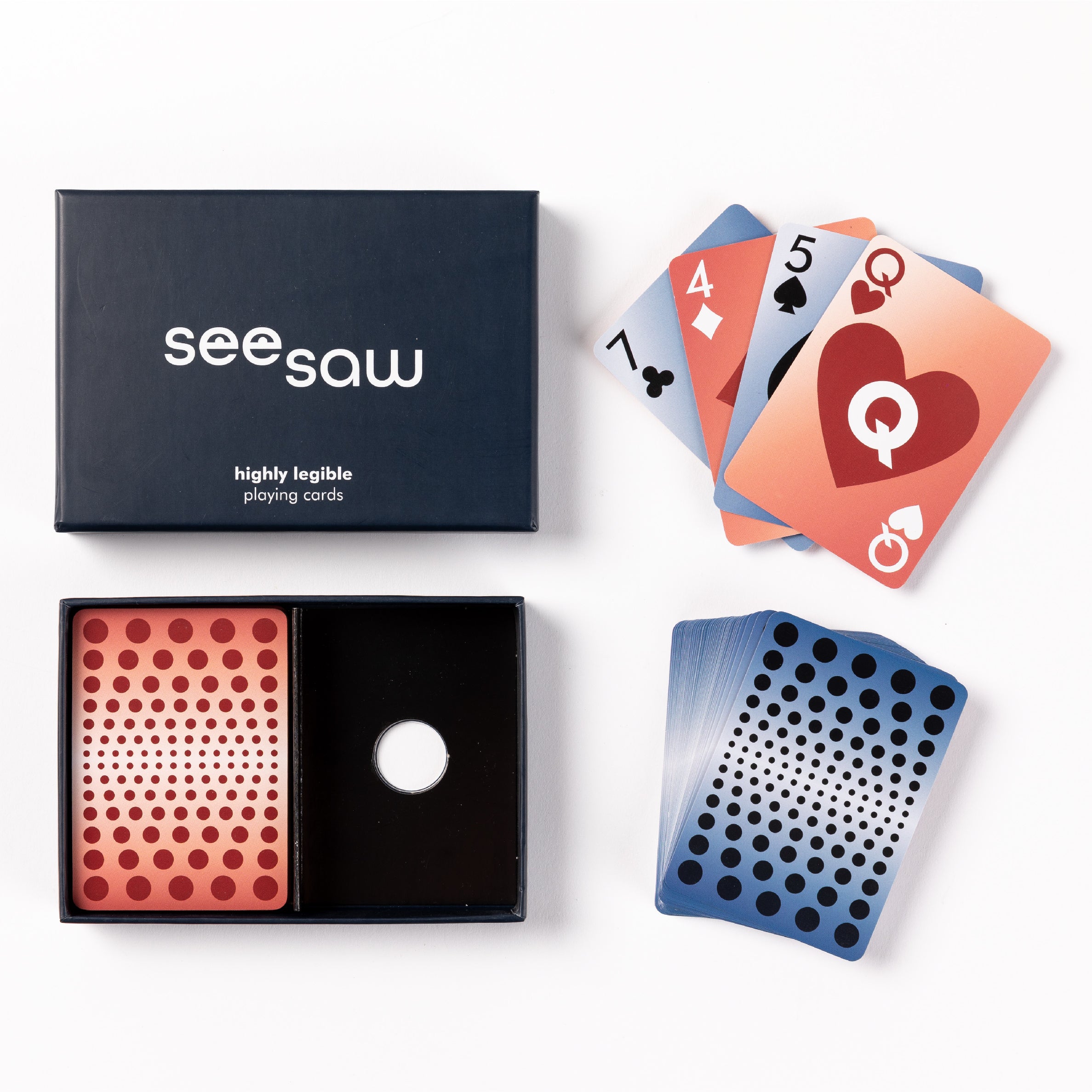 Seesaw Cards | For partial vision loss